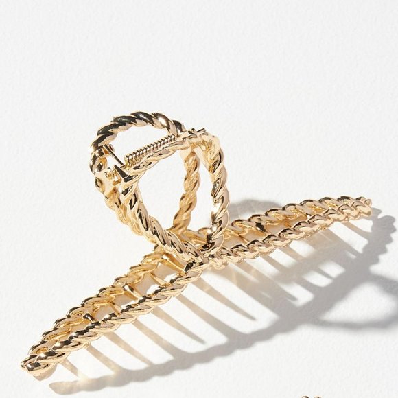 Anthropologie Accessories - NWOT Anthropologie Gold Claw Hair Clip